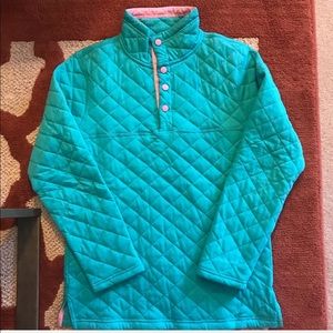 Lauren James Quilted Pullover | Small | Turquoise
